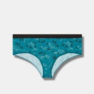 Torrid - Cotton Mid-Rise Cheeky Panty in Dino Doodle Fanfare Blue​​​